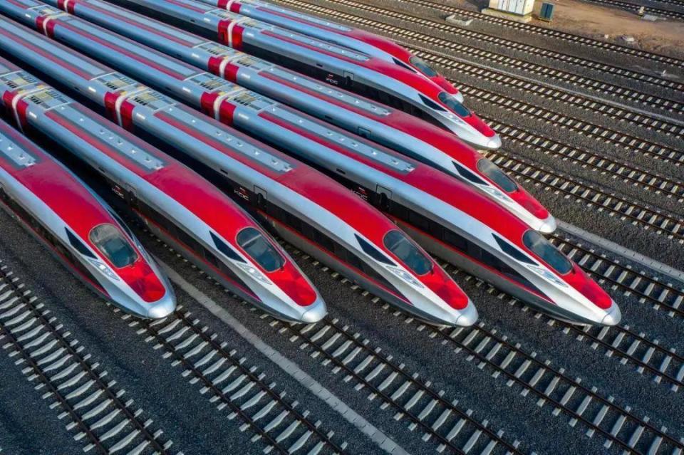 ?雅萬高鐵動(dòng)車組。中國(guó)中車供圖。