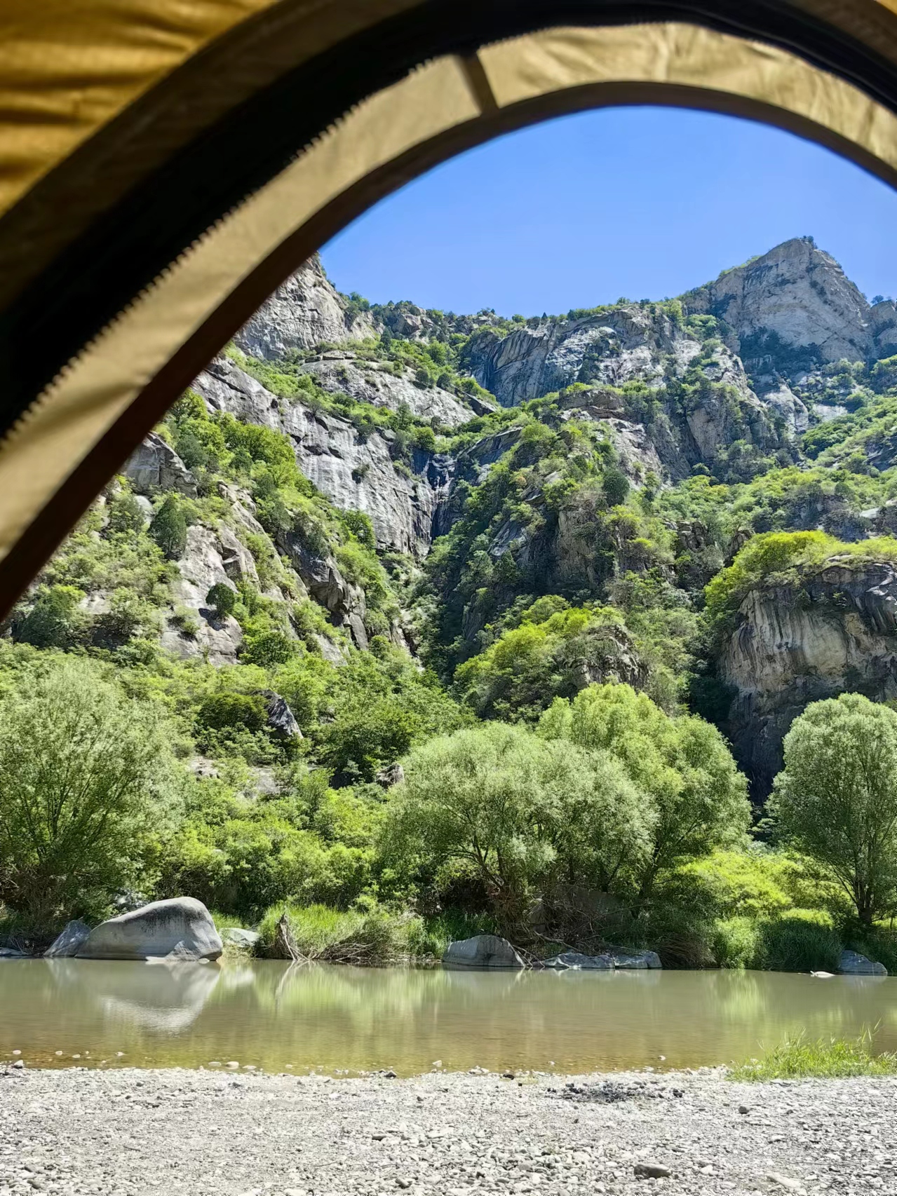 北京懷柔白河灣。受訪者供圖