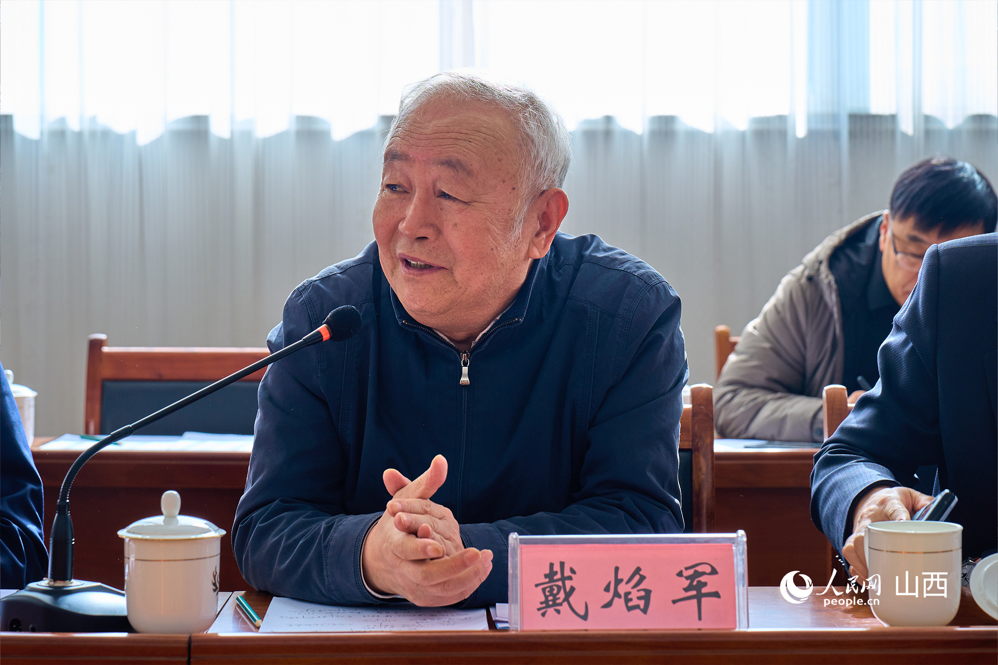 中央黨校（國家行政學(xué)院）黨建教研部原副主任、教授戴焰軍。人民網(wǎng) 張超寧攝